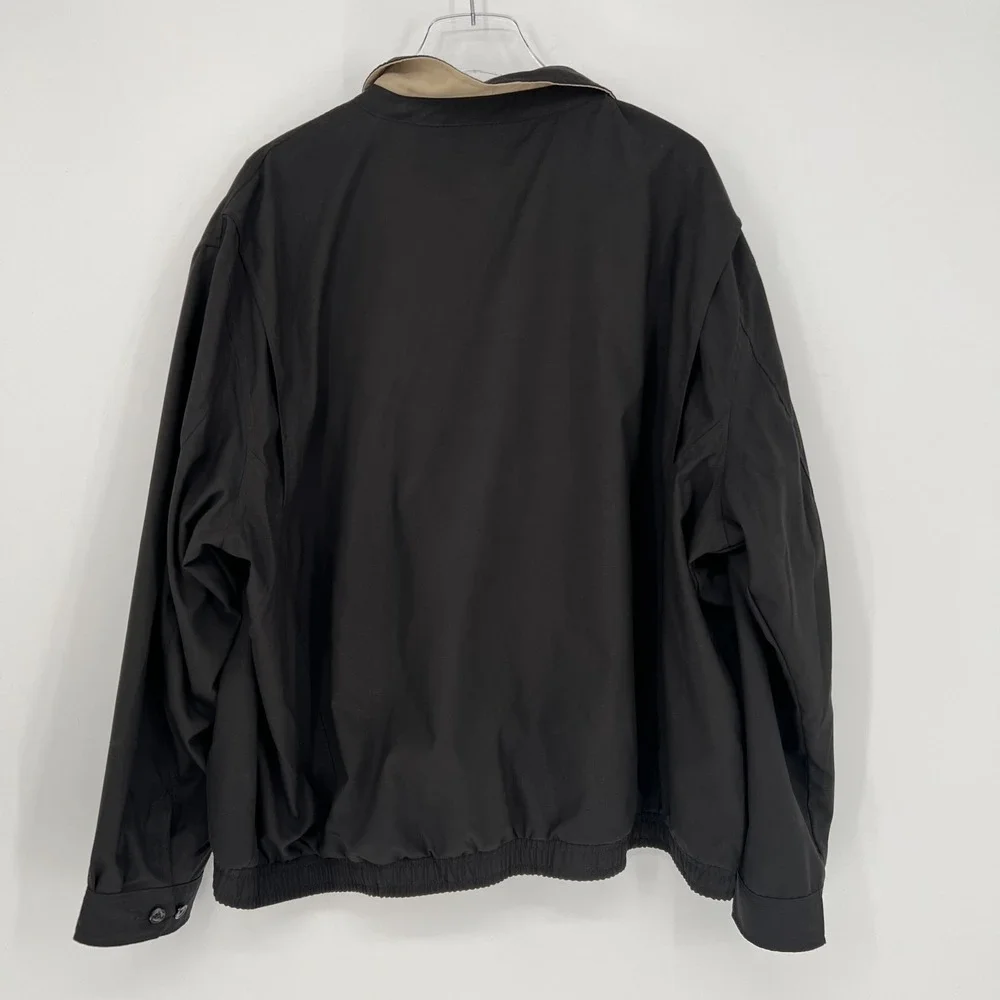Polo Ralph Lauren Bi-Swing Jacket Mens 2XB Windbreaker Black Zip Up Logo Golf